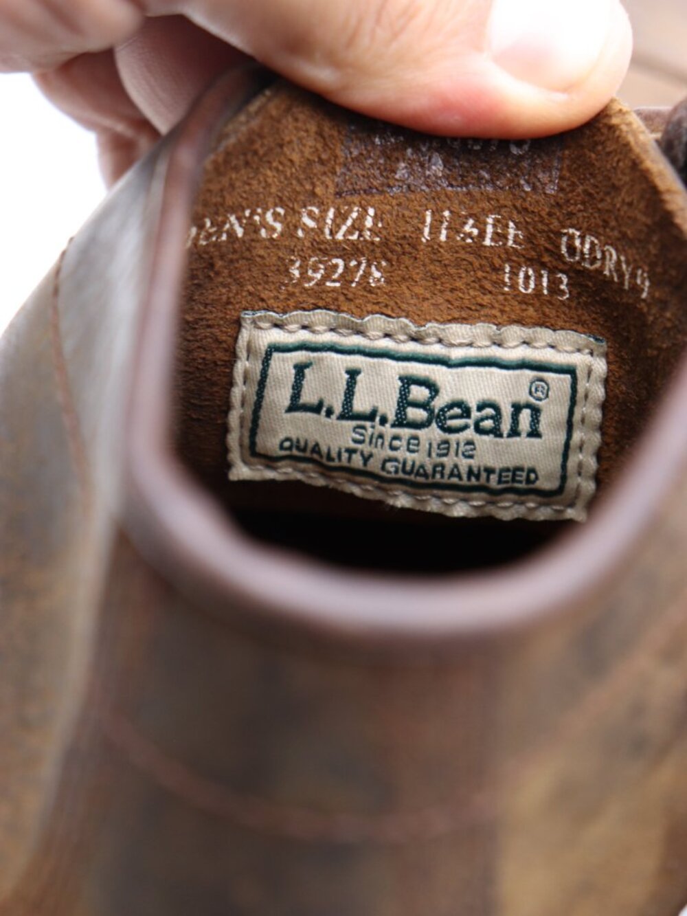 Vintage LL Bean Chippewa Katahdin Iron Men's 11.5 EE Brown Leather Boots Cap Toe - Picture 3 of 10